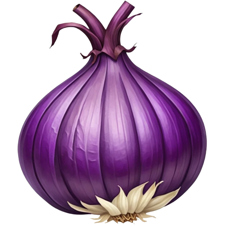 dried purple onion emoji