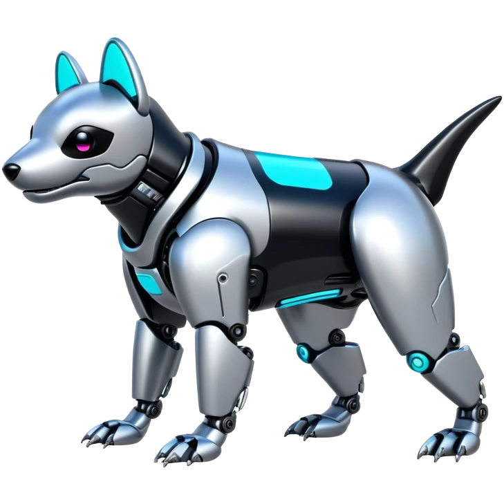 cyberpunk orca robot dog emoji