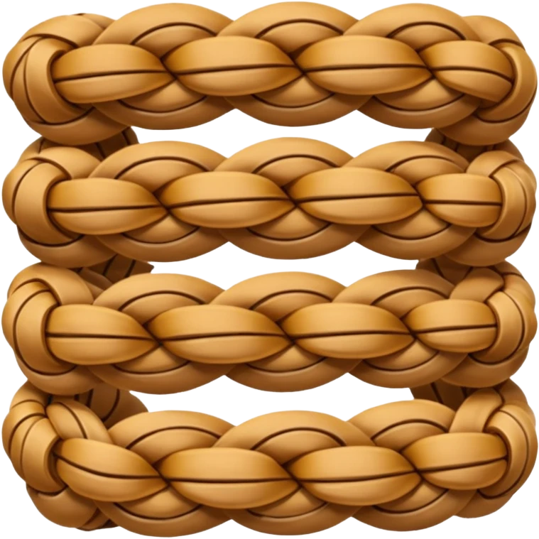 three interlaced cords emoji