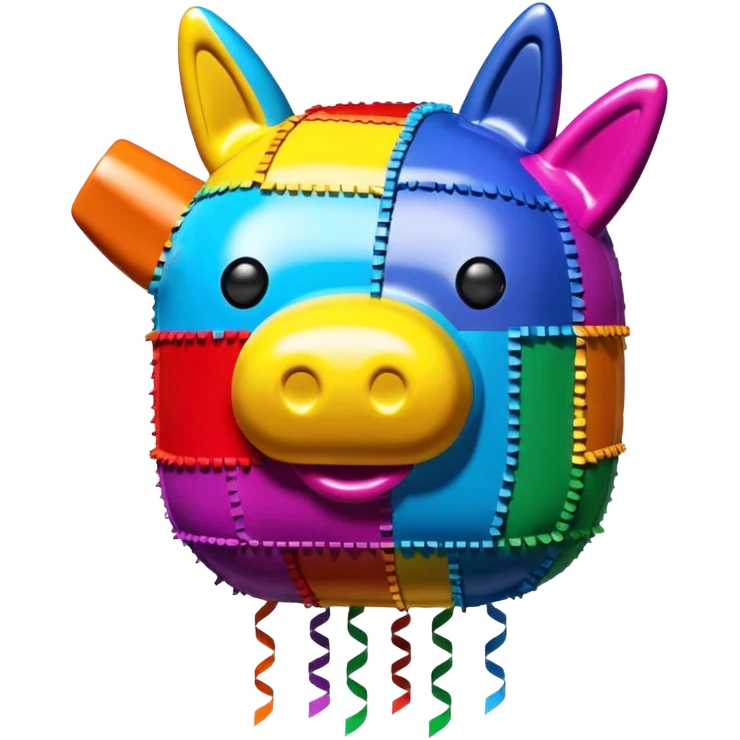  jeff koons style art SPAM pinata sculpture  emoji