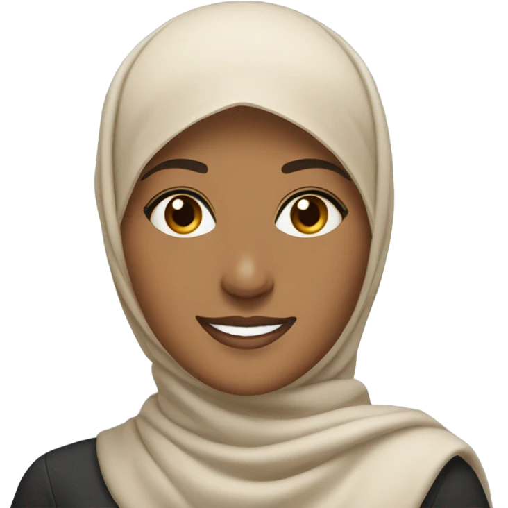 career woman smile in hijab  emoji