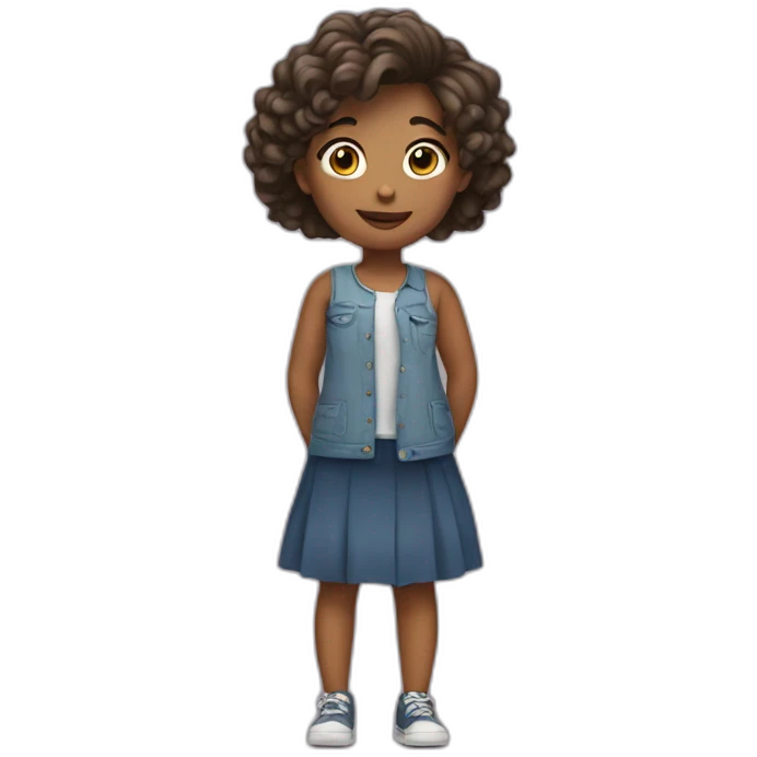 Girl posing emoji