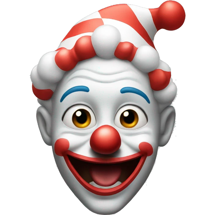 clown and laughing emoji