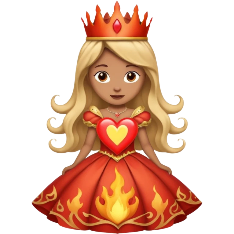 ❤️‍🔥 crossed with a princess emoji