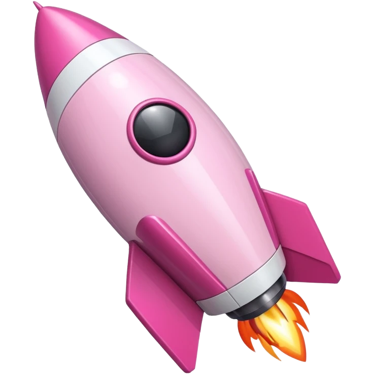 mix light pink dark pink and white girly phone ui rocket emoji