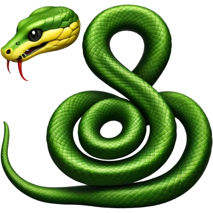 Snake eating his own tail emoji