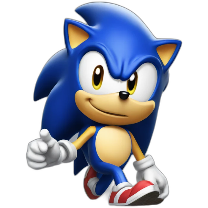 Sonic the hedgehog but yellow emoji