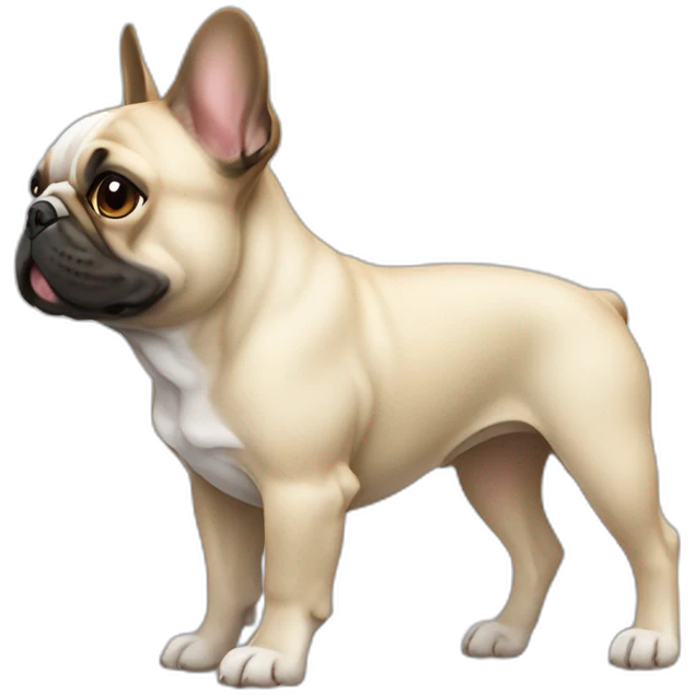 dog French Bulldog in profile emoji