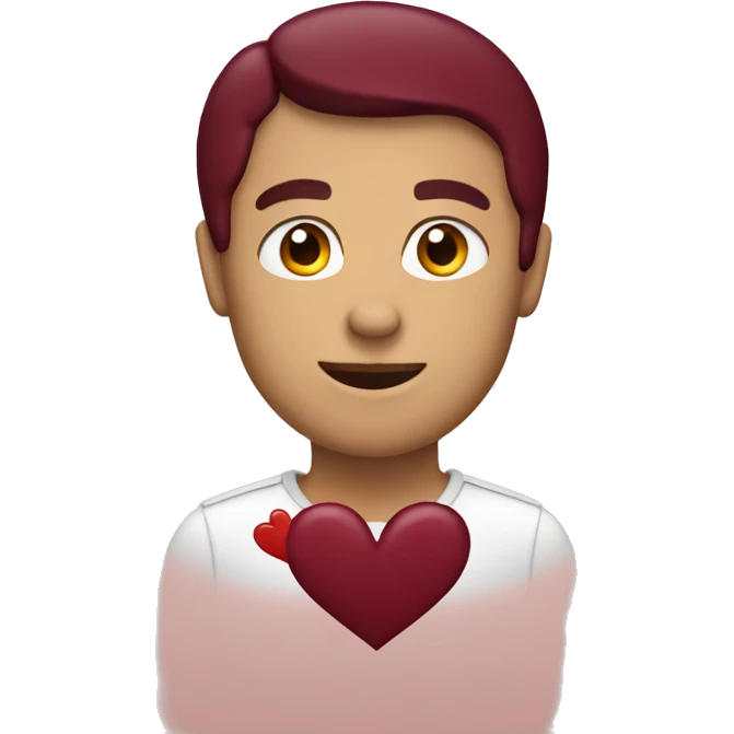 a burgundy heart emoji