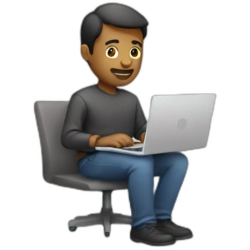 A man with laptop emoji