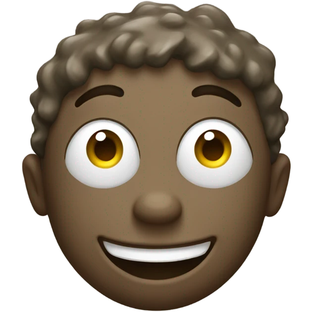 Muddy face smile emoji