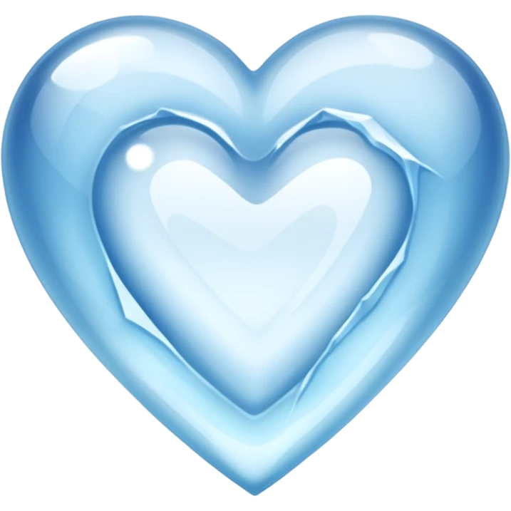 Corazón de hielo emoji
