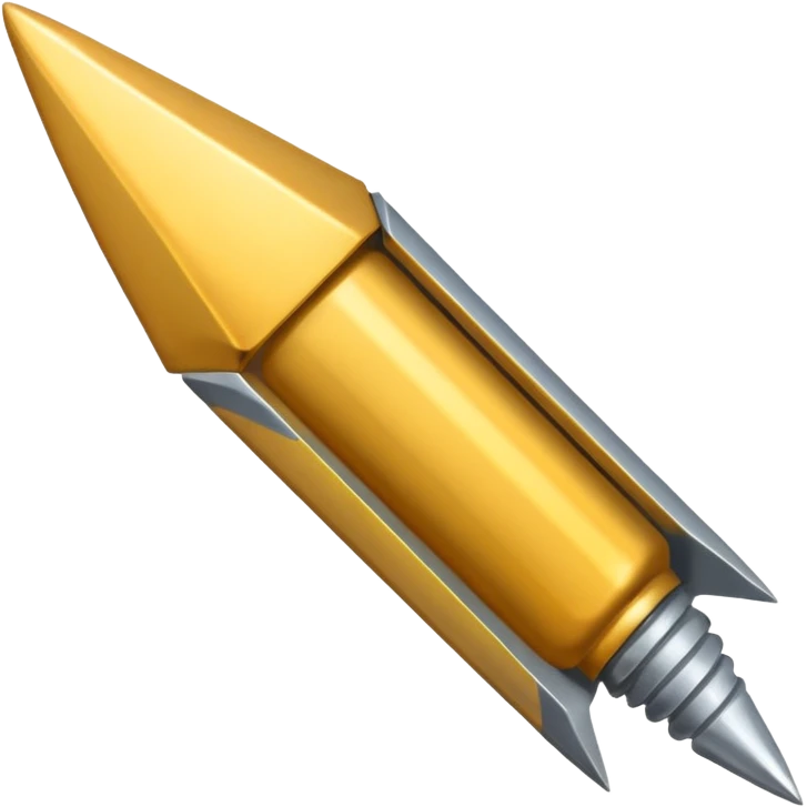 Metal sharp nail, grey  emoji