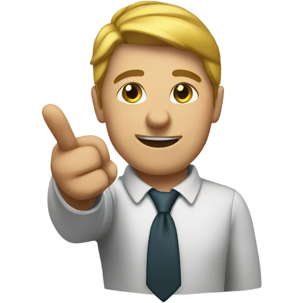 Pointing arrow emoji