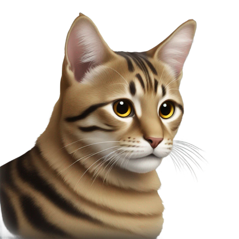 Черная кошка с бантиком emoji