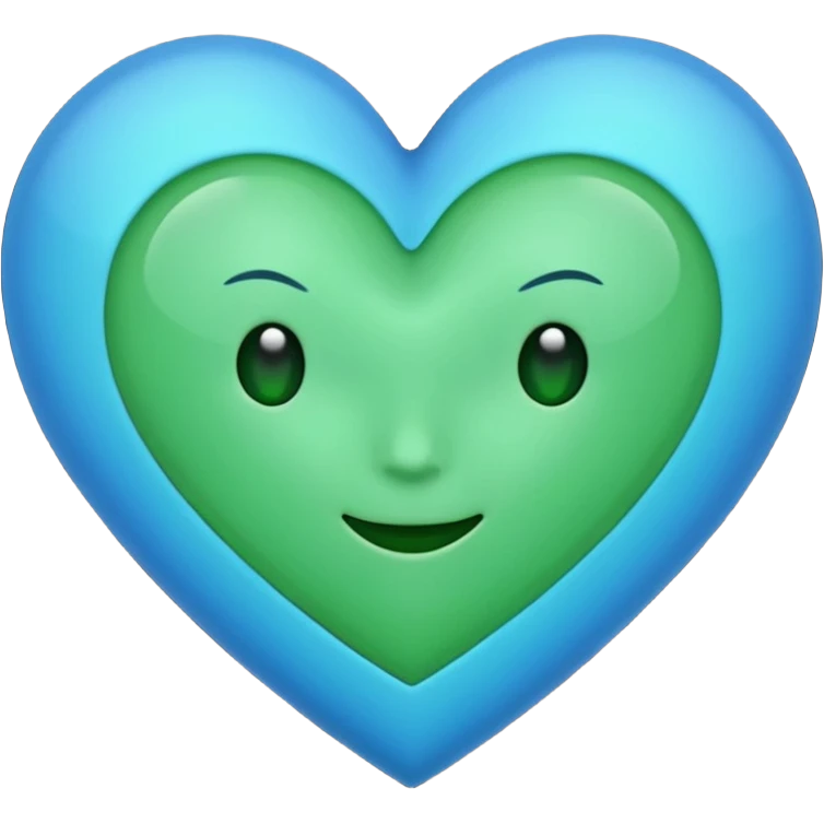  میخام برام اموجی قلب سبز ابی ترکیبشون تو ی ایموجی emoji