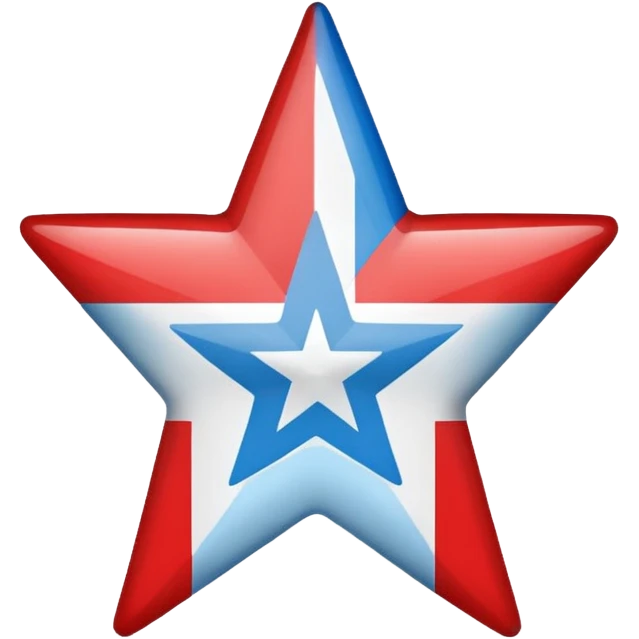 Puerto Rican flag but with light blue instead of royal blue emoji