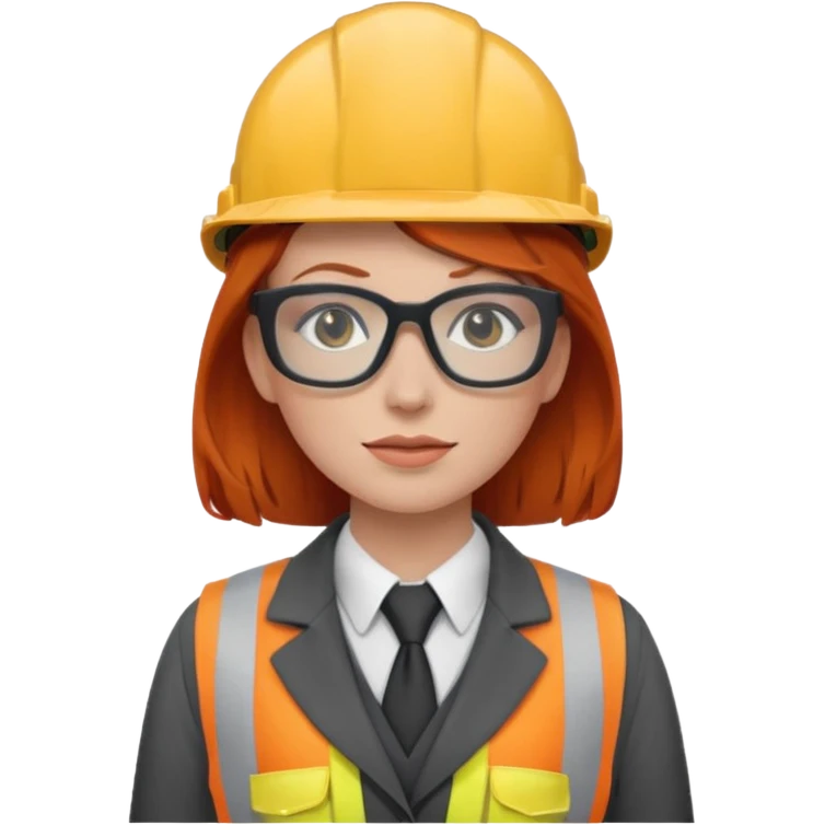 Redheaded cunsturactor woman with suit emoji