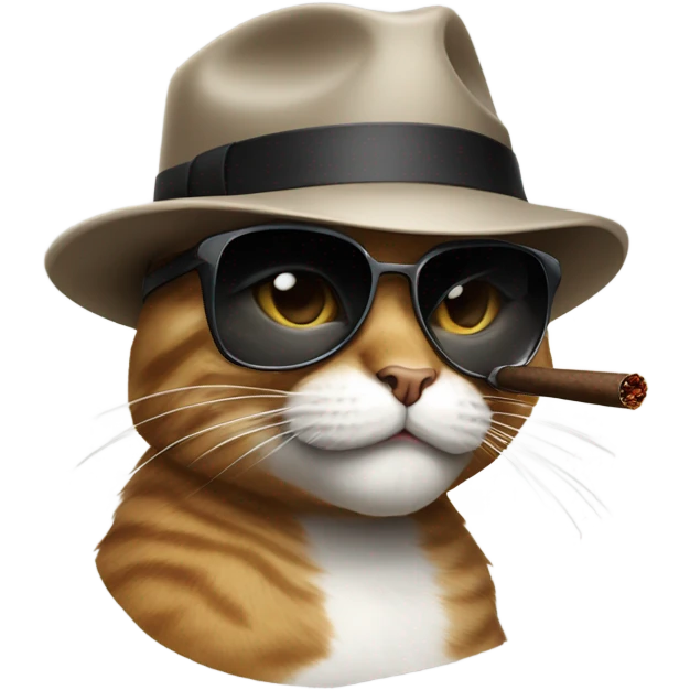 Gangster cat emoji