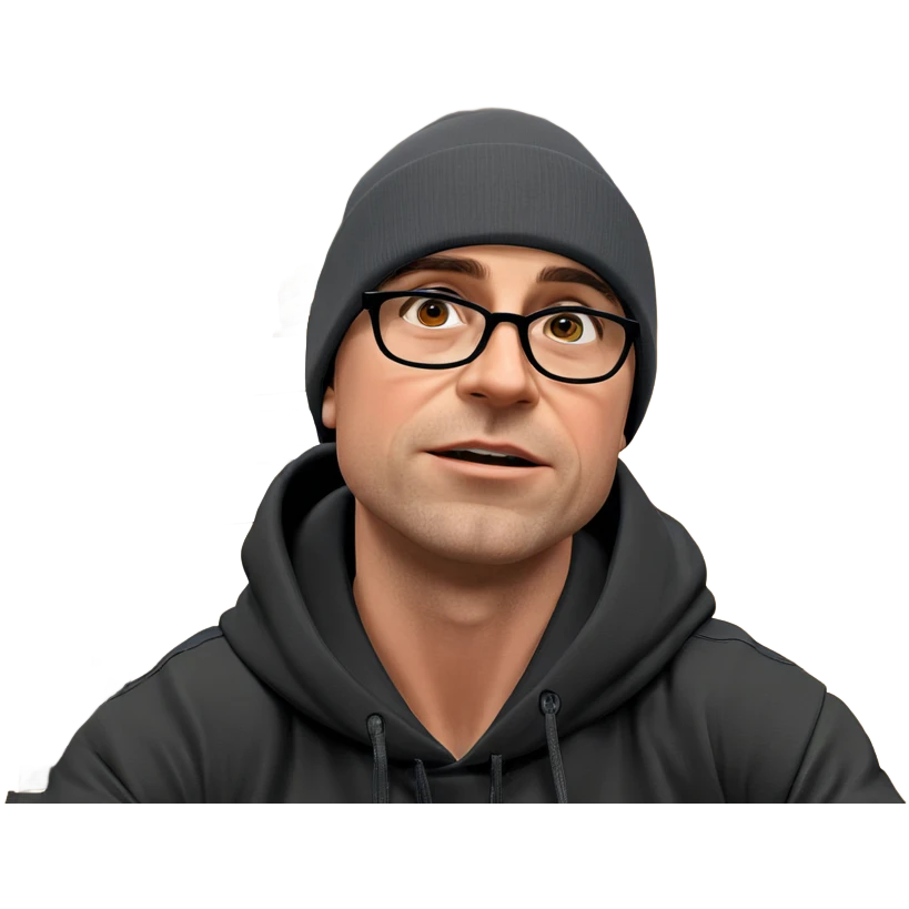 boy in beanie indoors emoji