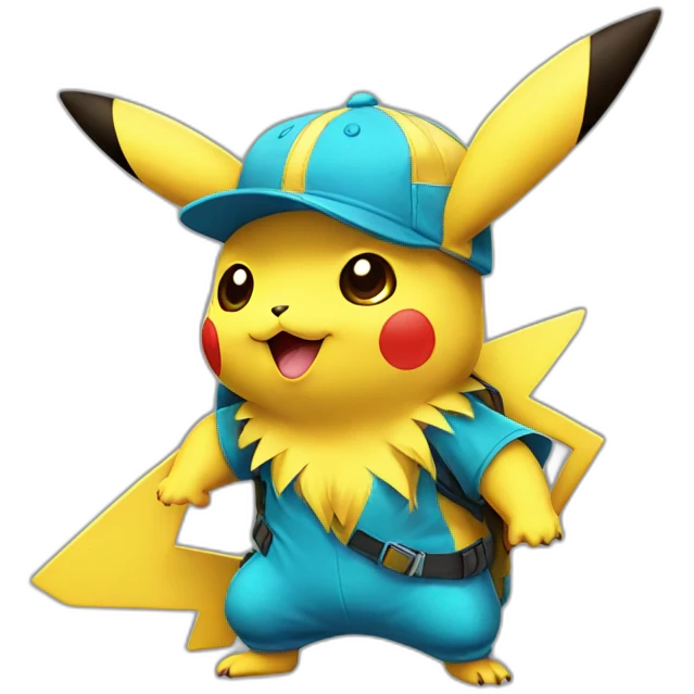Pikachu avec des samba emoji