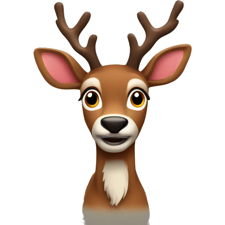 Rudolph, the red rednosed reindeer emoji