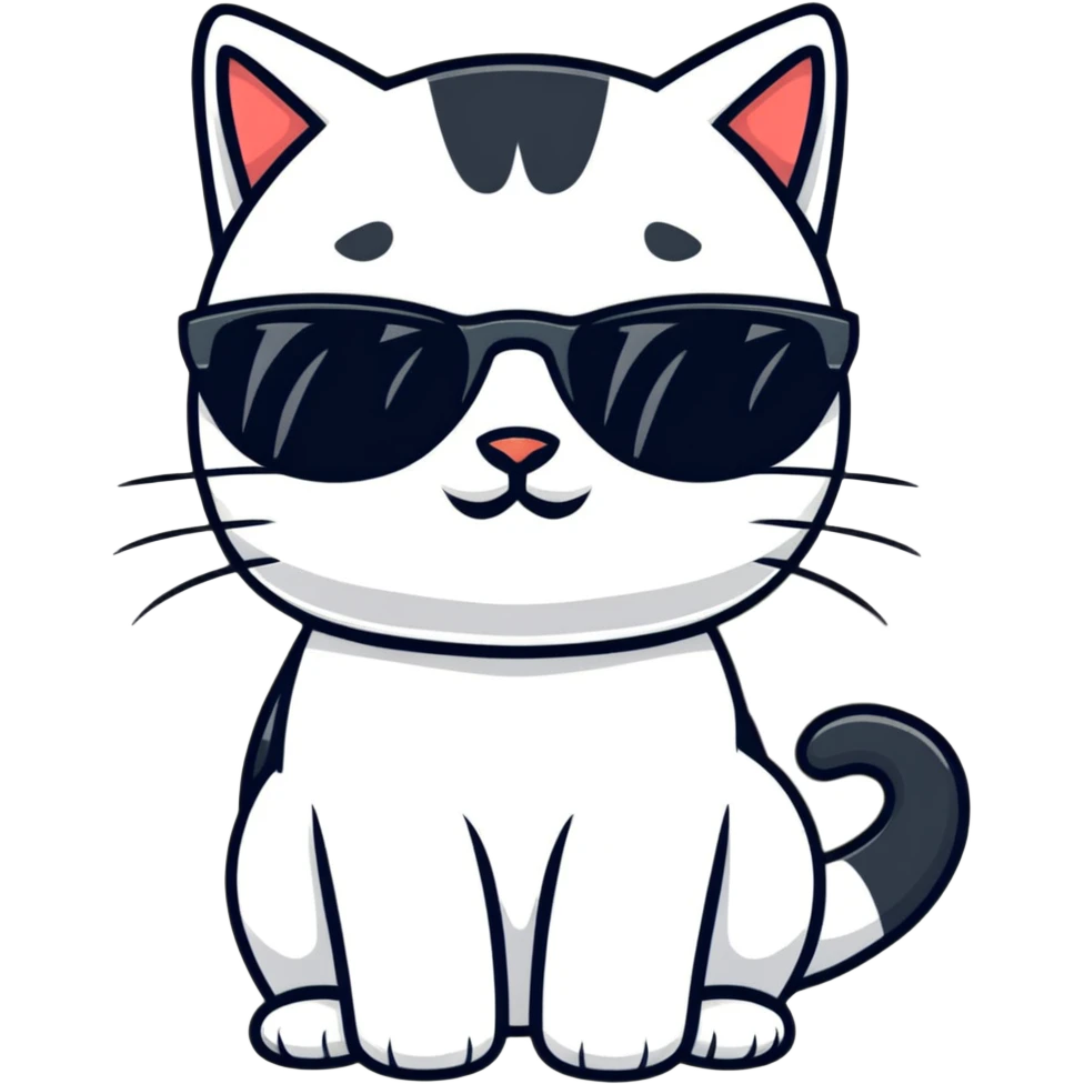cat wearing sunglasses emoji