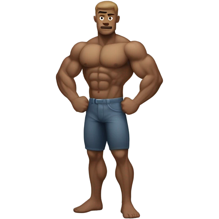 Invisible strong man  emoji