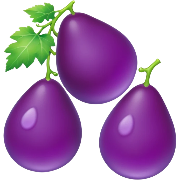 3 purple Drops with kool aids signature color, Juicy , no faces, just like the drops emoji 💦, just singular no extras, spraying left make them sideways emoji