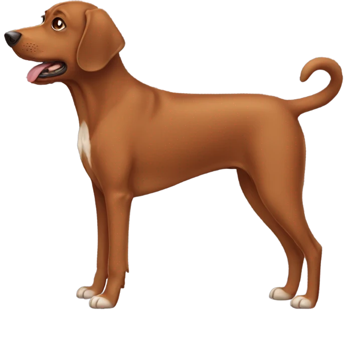 Brown dog emoji