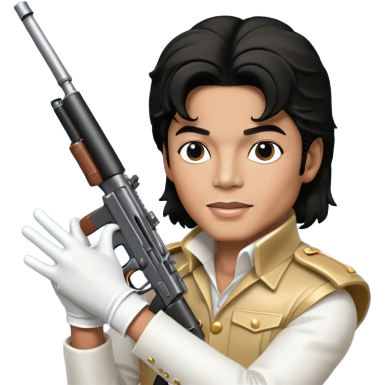 Michael Jackson holding an LMG emoji
