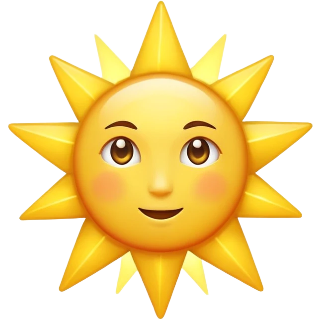 Sun as a star emoji