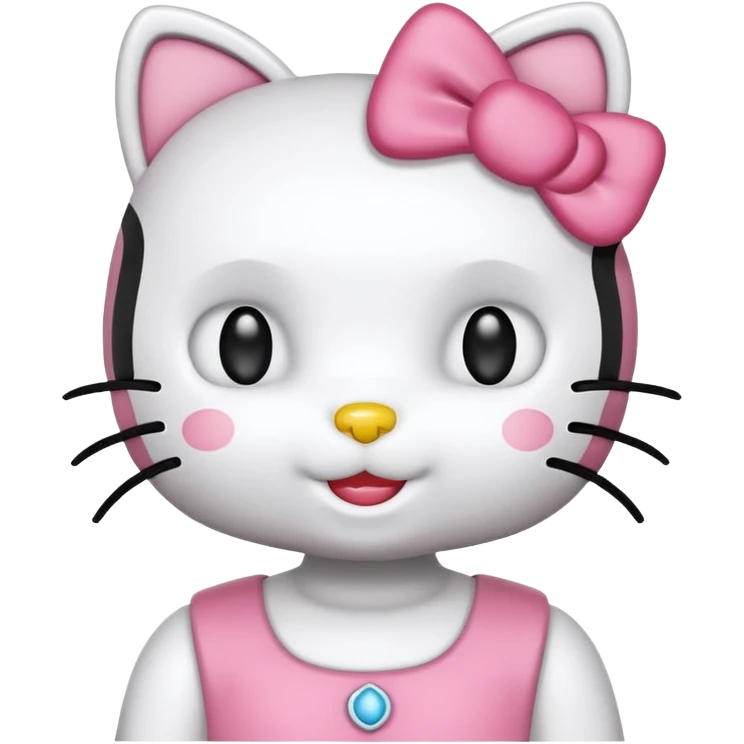 Hello Kitty. Avec ses ami emoji