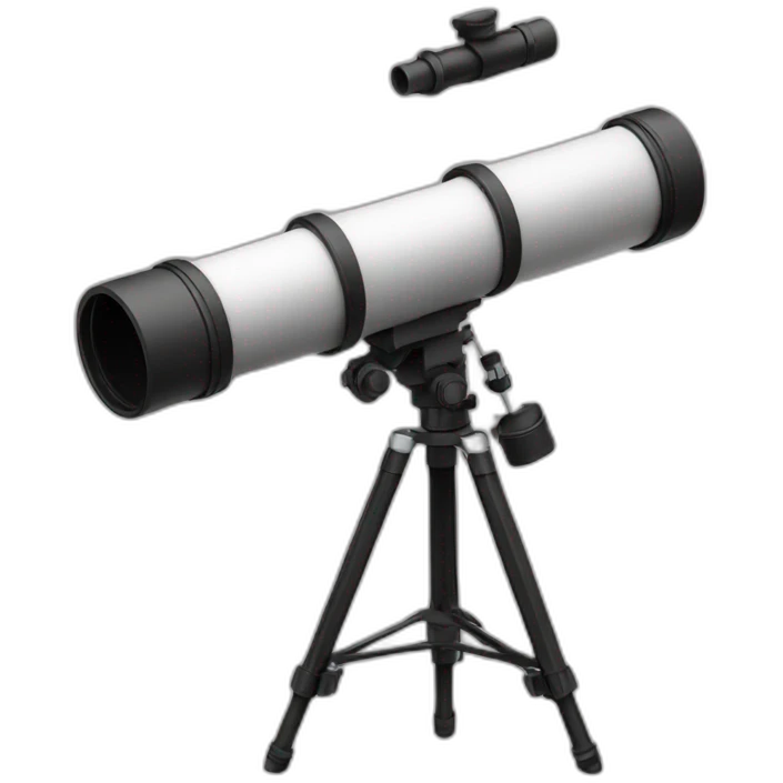 telescope b&w emoji