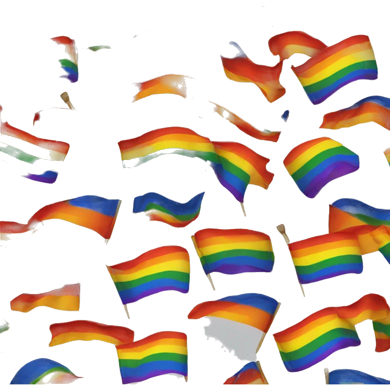 Liquor rainbow flag emoji