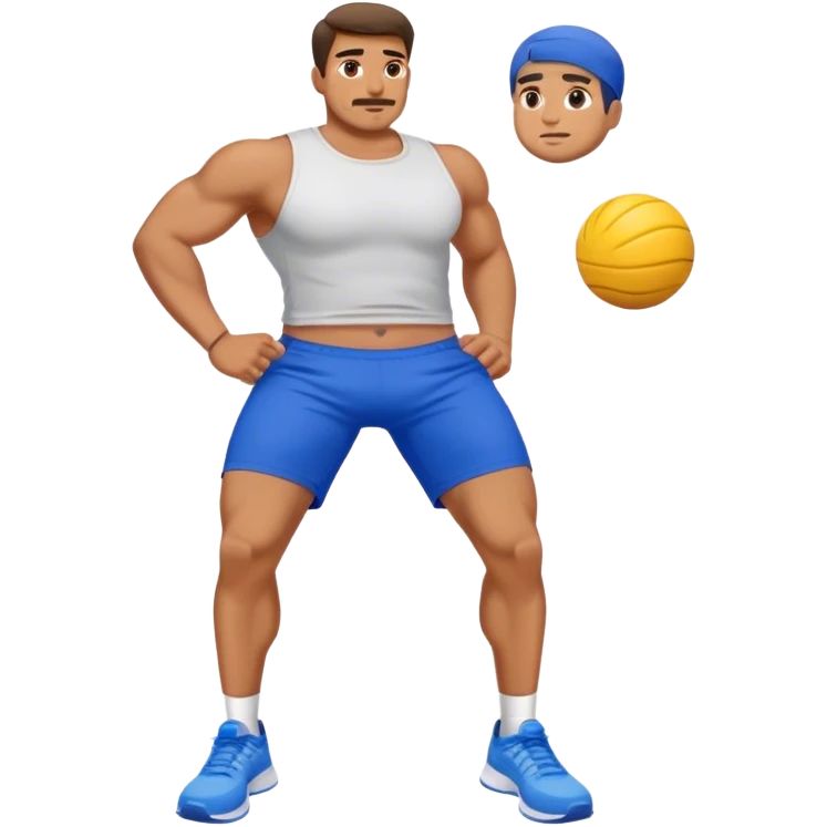 glute-bridges-exercise guy with blue shorts  emoji