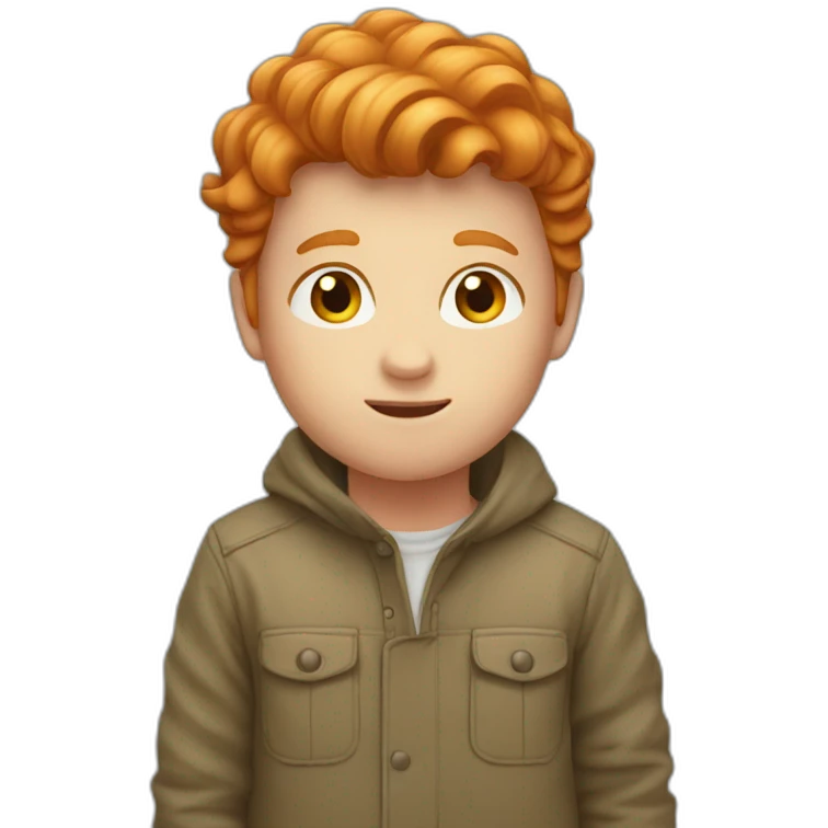 A little ginger boy emoji