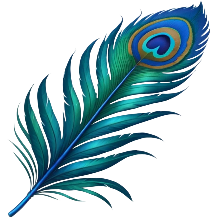 Peacock feather emoji