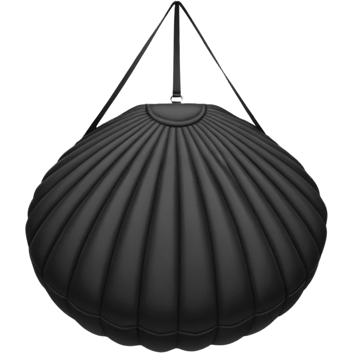 sac a parachute noir emoji