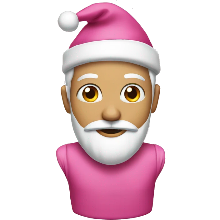 Pink christmas emoji