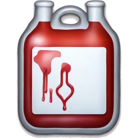 Transfusion blood bag o negative emoji