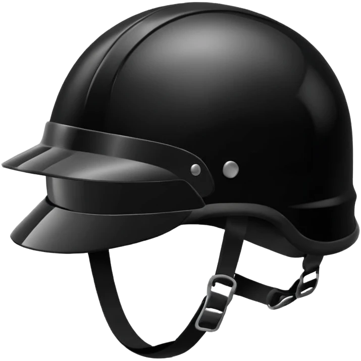 Biker helmet black in colour  emoji