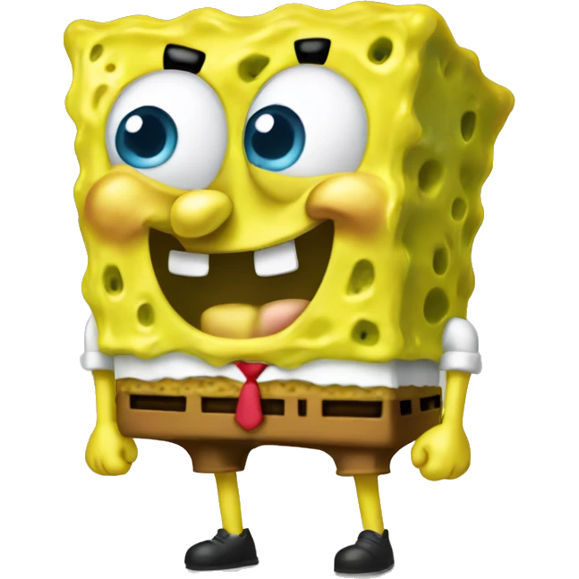 SpongeBob sweating emoji