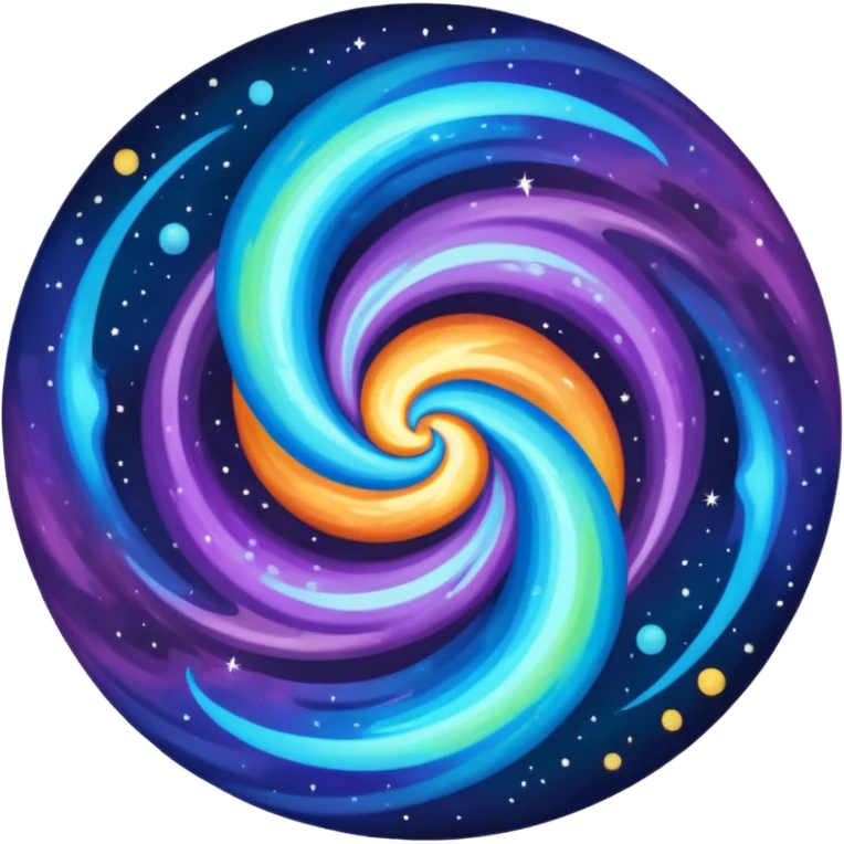 two galaxies colliding emoji