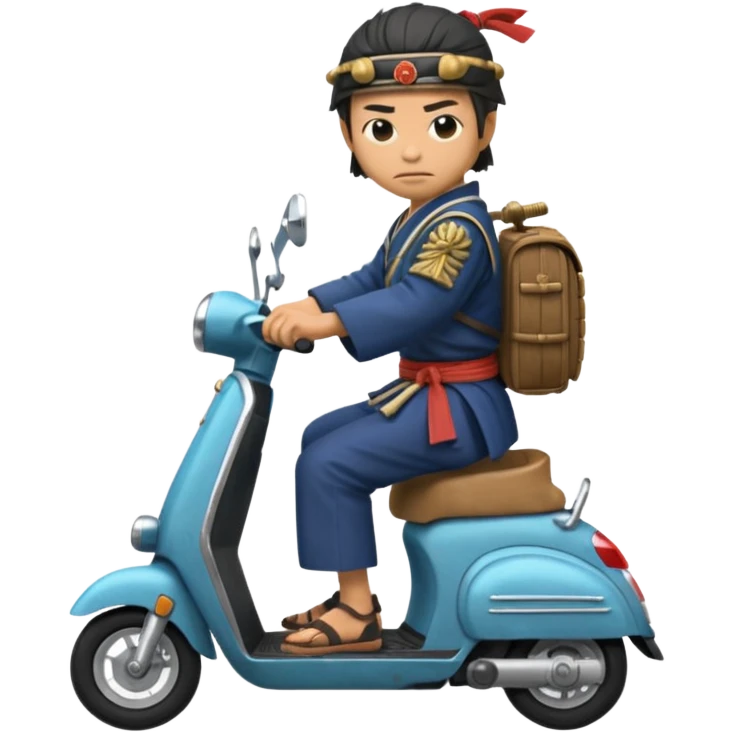 samurai drive scooter emoji