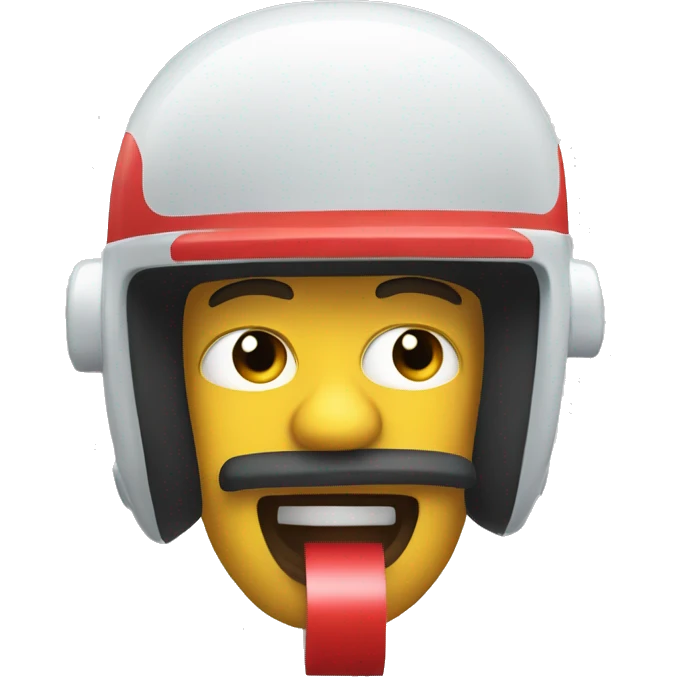 Pez con casco emoji