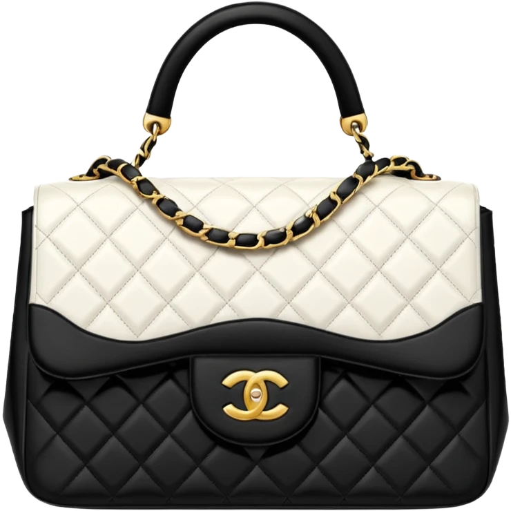 chanel bag color white with gold hardware emoji