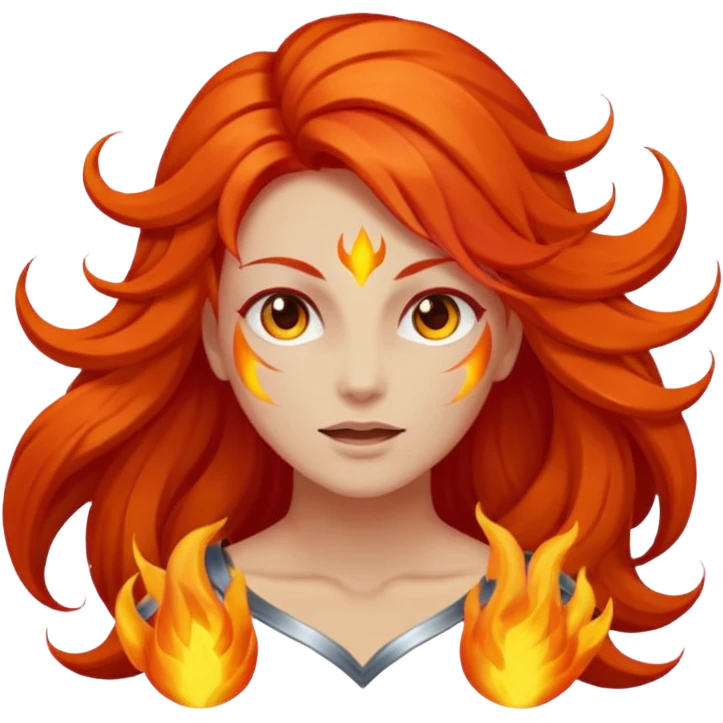 pasión celestial, con fuego y con mucho poder emoji