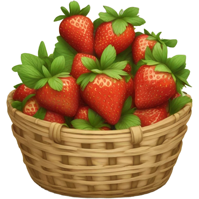 Strawberry basket emoji