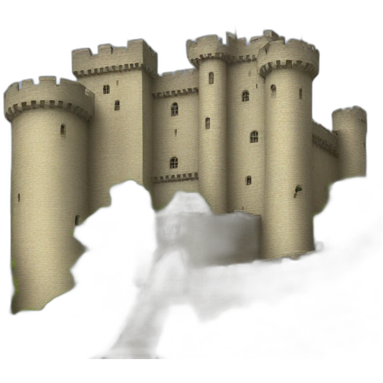 Castle with english flag emoji